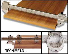 Pies de rey calibres con nonio para la industria de la madera, vidrio, etc.